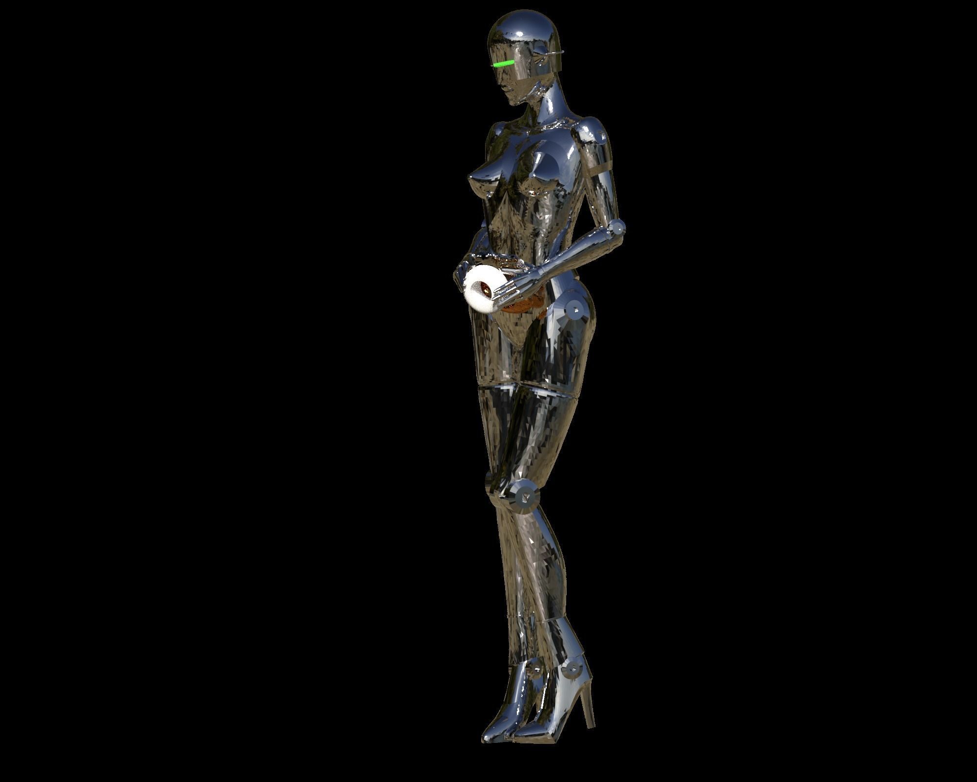 sexy robot 3D print model_1