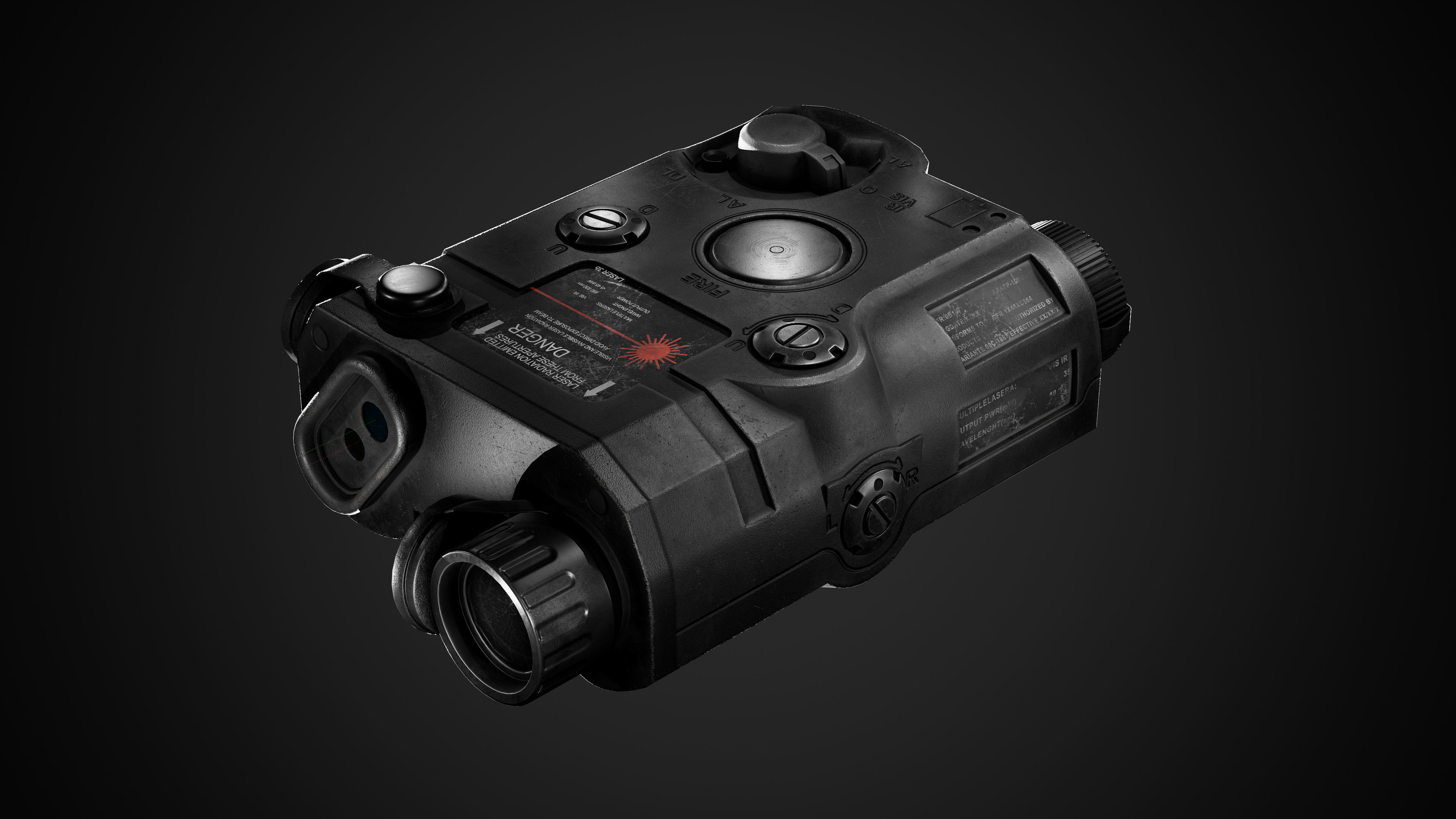 ANPEQ Weapon Laser Sight Low-poly 3D model_5