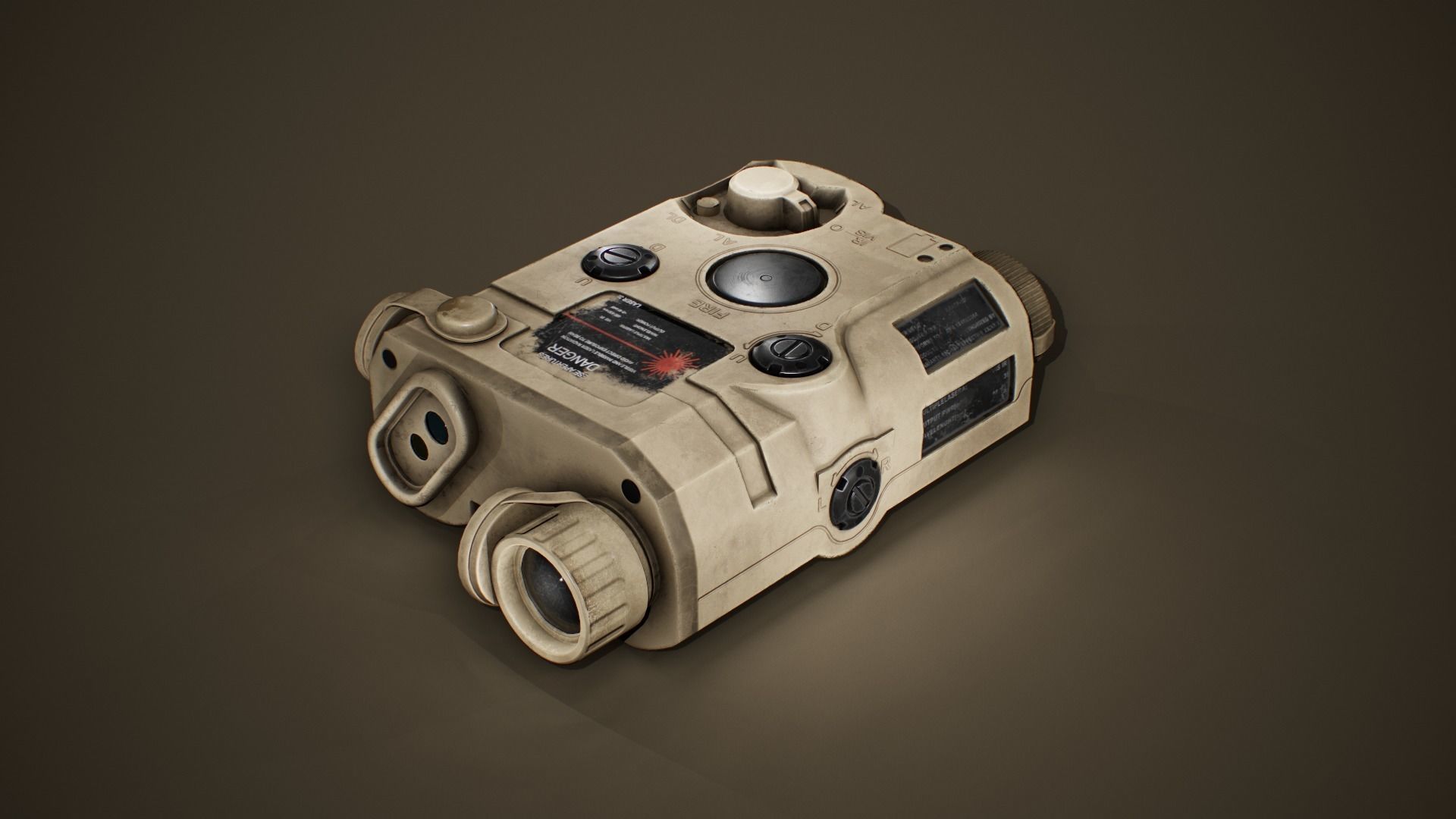 ANPEQ Weapon Laser Sight Low-poly 3D model_2