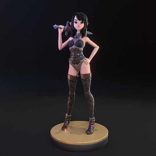 FEMALE ELF CHARACTER ORIGINAL CHARACTER 3D print model