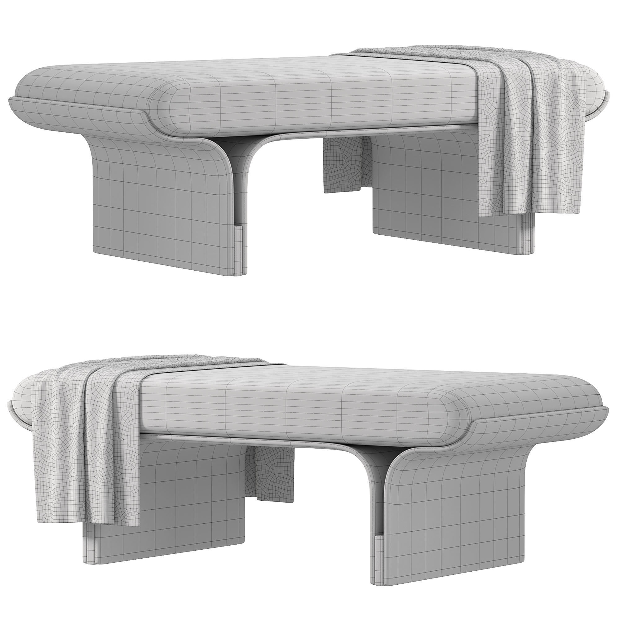 Stami Bench By Gallottiradice 3D model_8