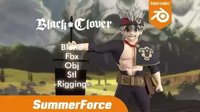 Asta - Black Clover 3D model