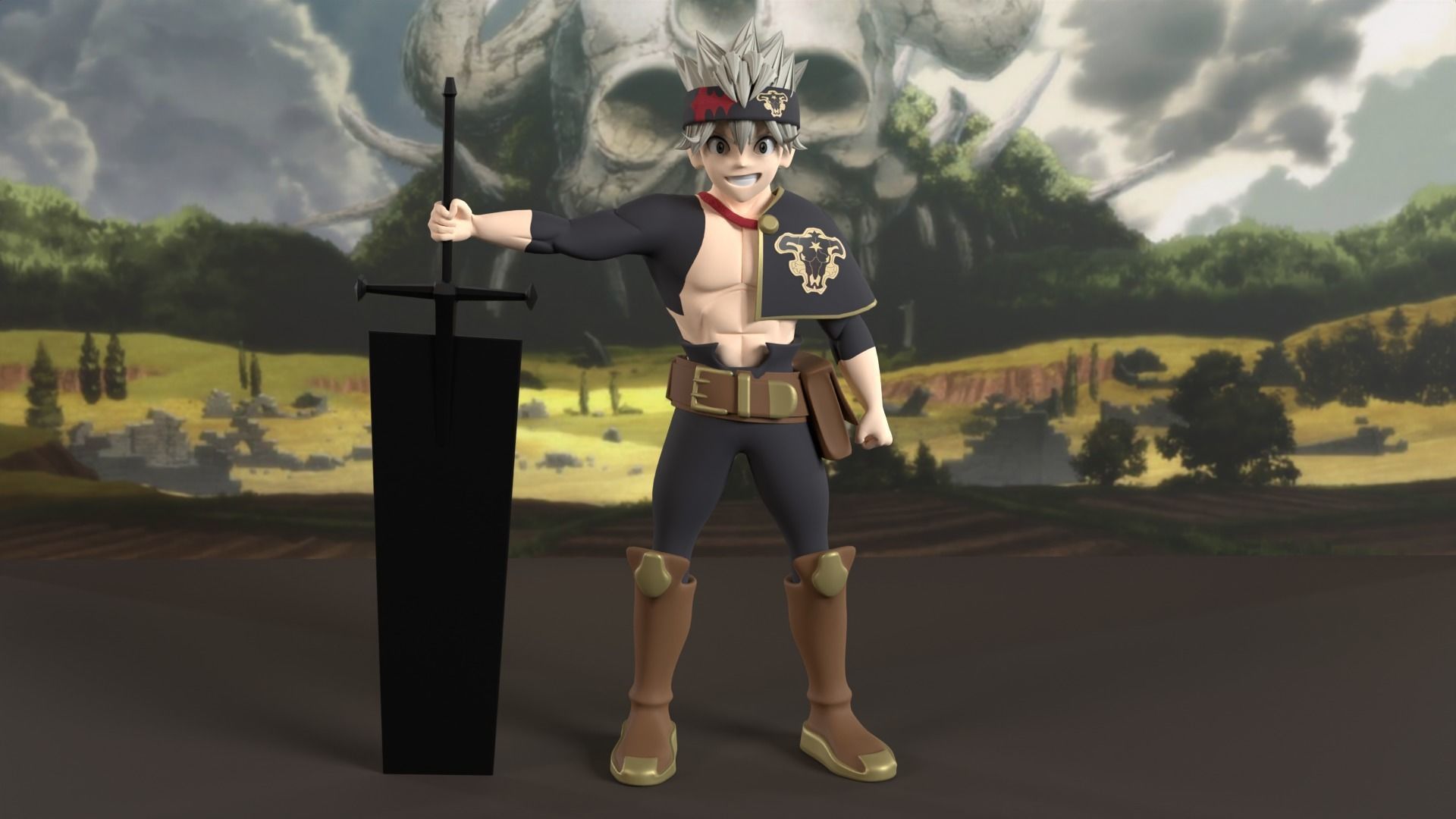 Asta - Black Clover 3D model_1