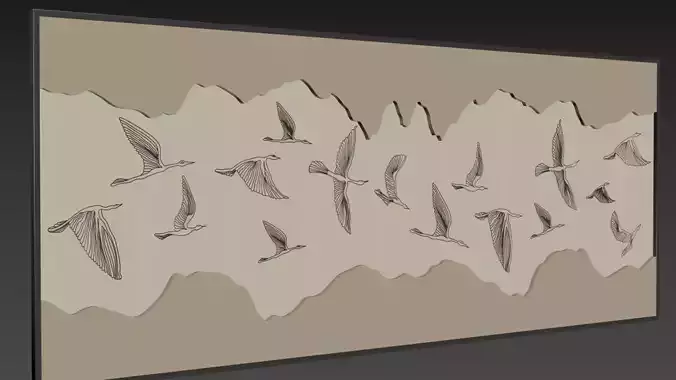 Wall Art Birds flying