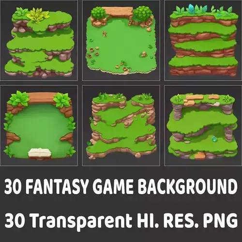 30 Fantasy Game Backgrounds Game Asset