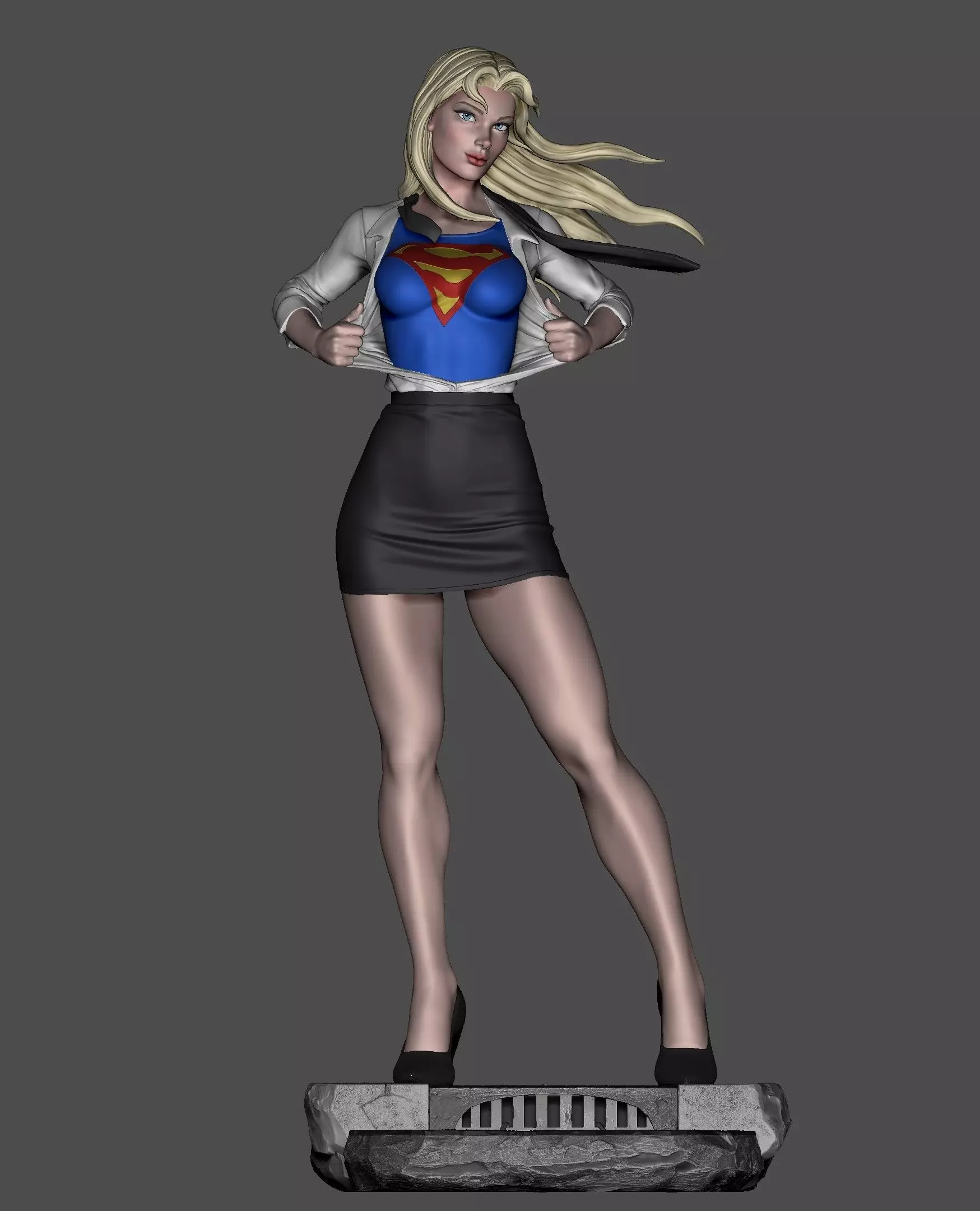 Supergirl 3D print model_0