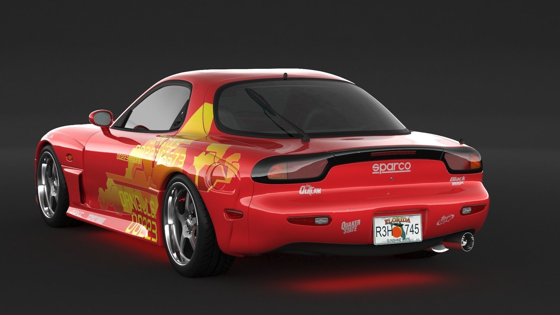 Mazda RX-7 3D model_5