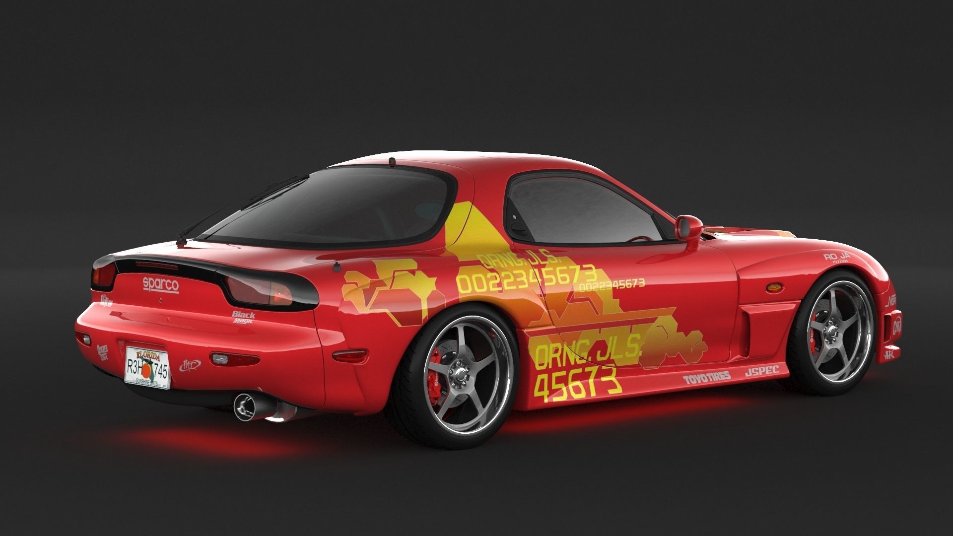 Mazda RX-7 3D model_2