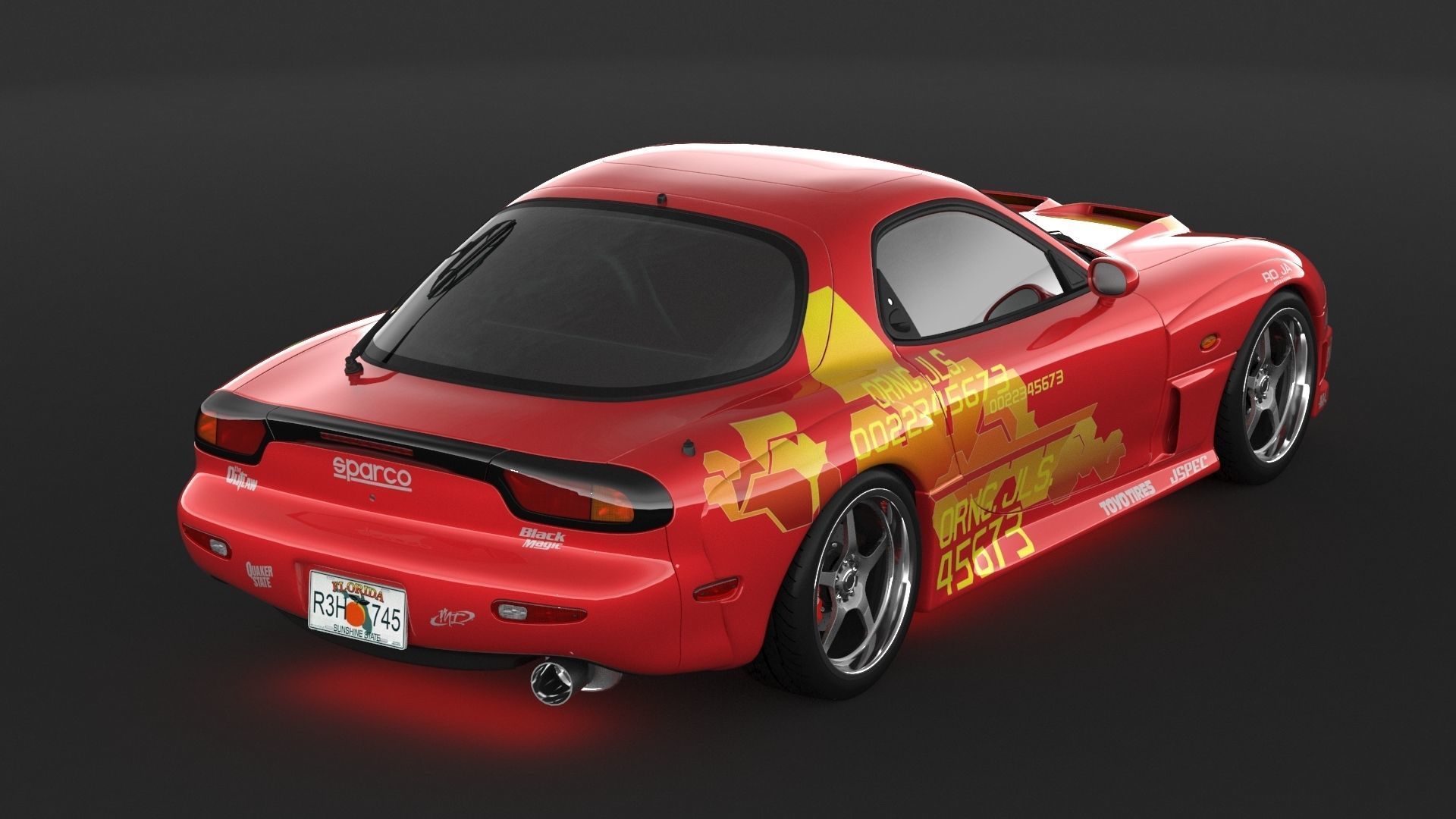 Mazda RX-7 3D model_9