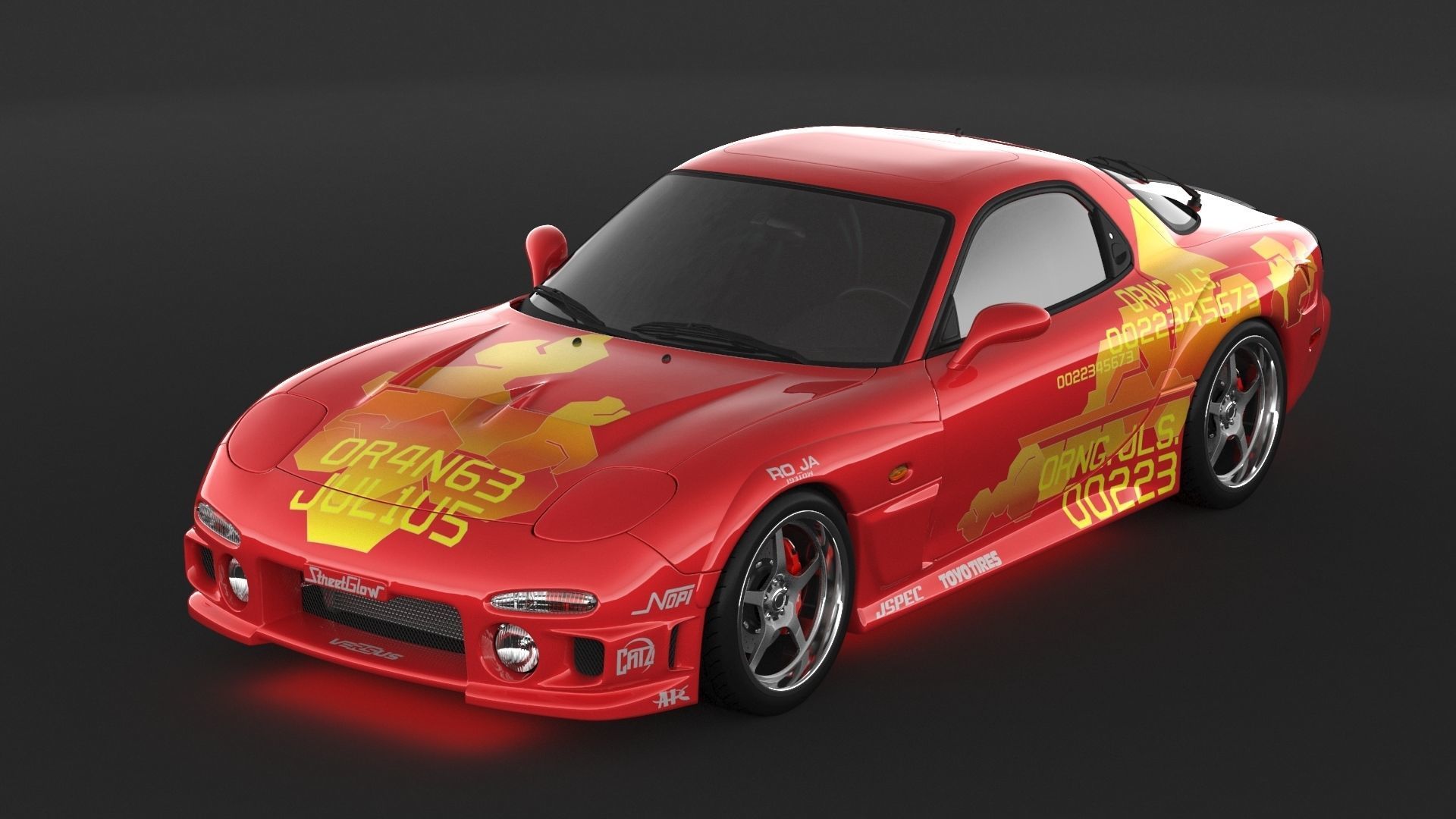 Mazda RX-7 3D model_7