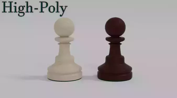 Pawns Wooden Chess Pieces