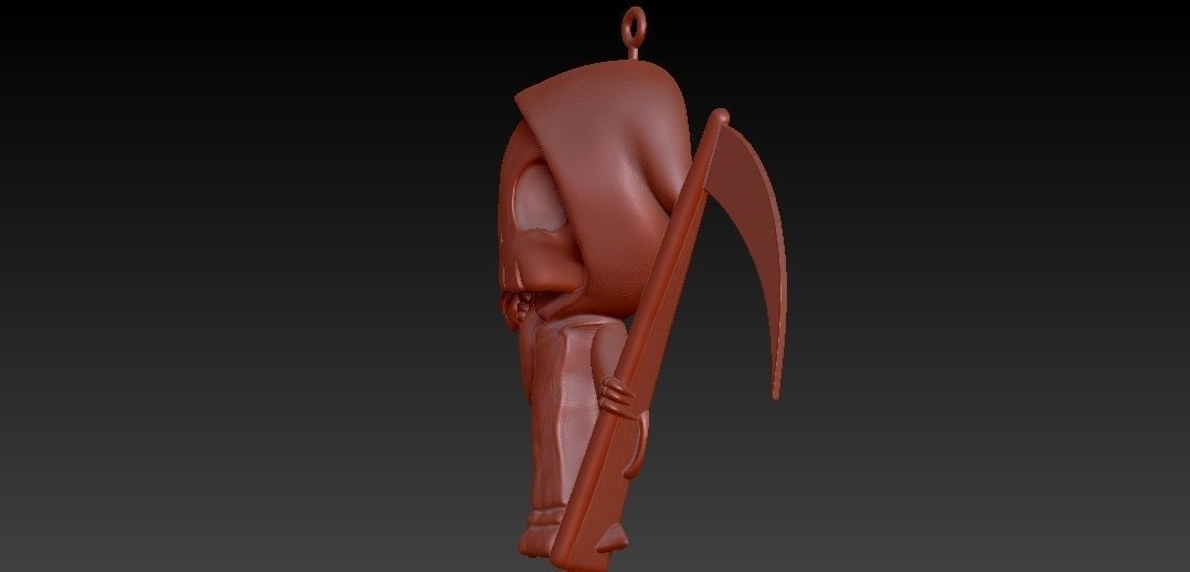 Death of skull 3D print model_3