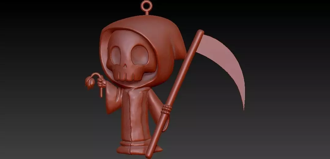 Death of skull 3D print model_0