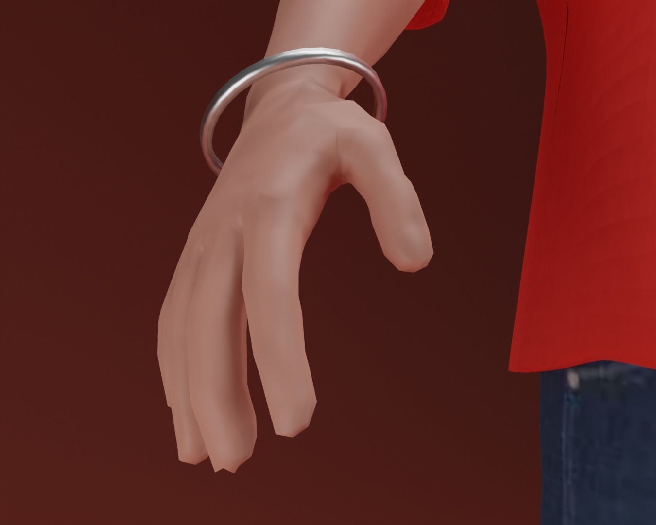 Sikh Sardar Saab 3D Character Low-poly 3D model_2