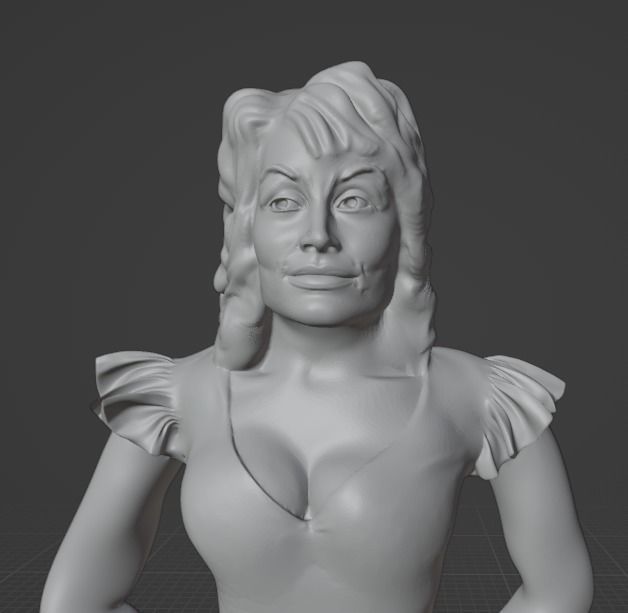 Dolly Parton 3D print model_4