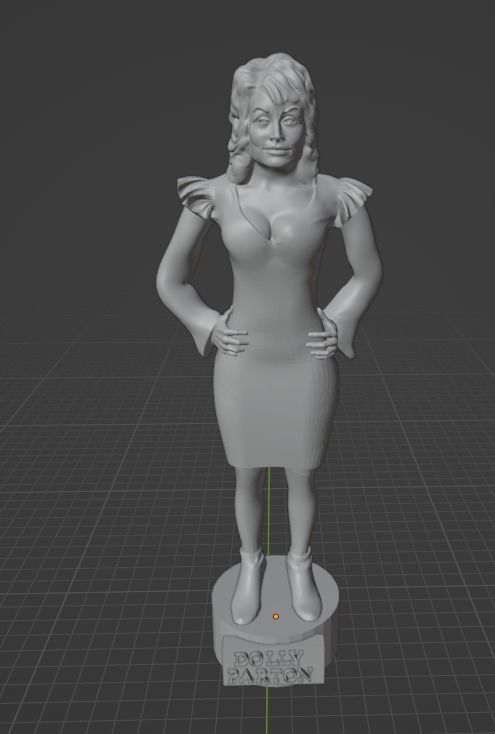 Dolly Parton 3D print model_3