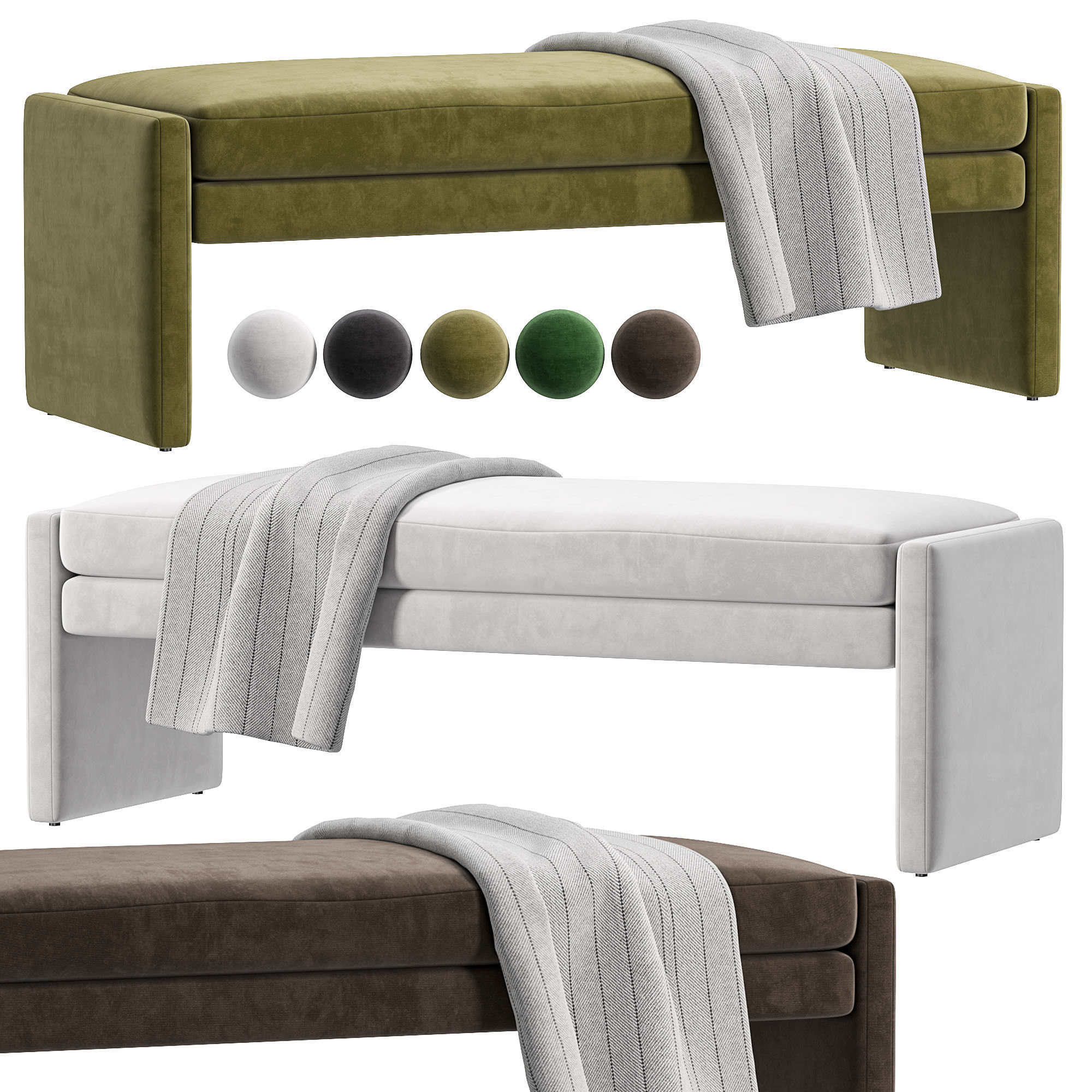 ANGLE Bench By TRNK 3D model_3