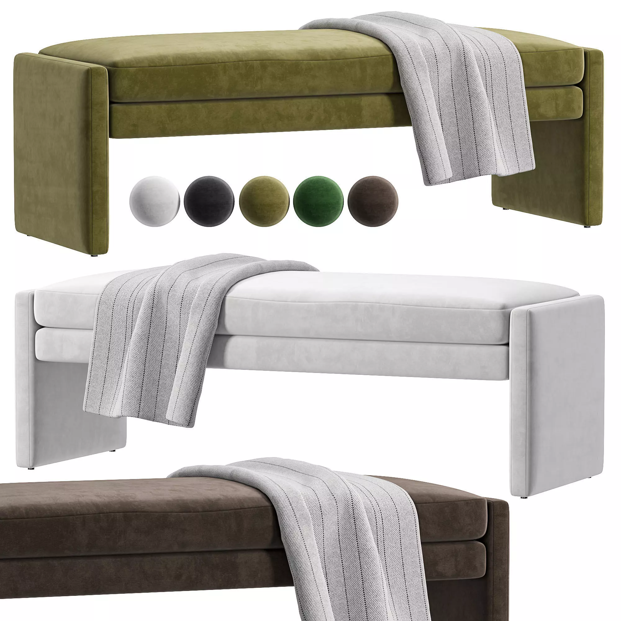 ANGLE Bench By TRNK 3D model_0