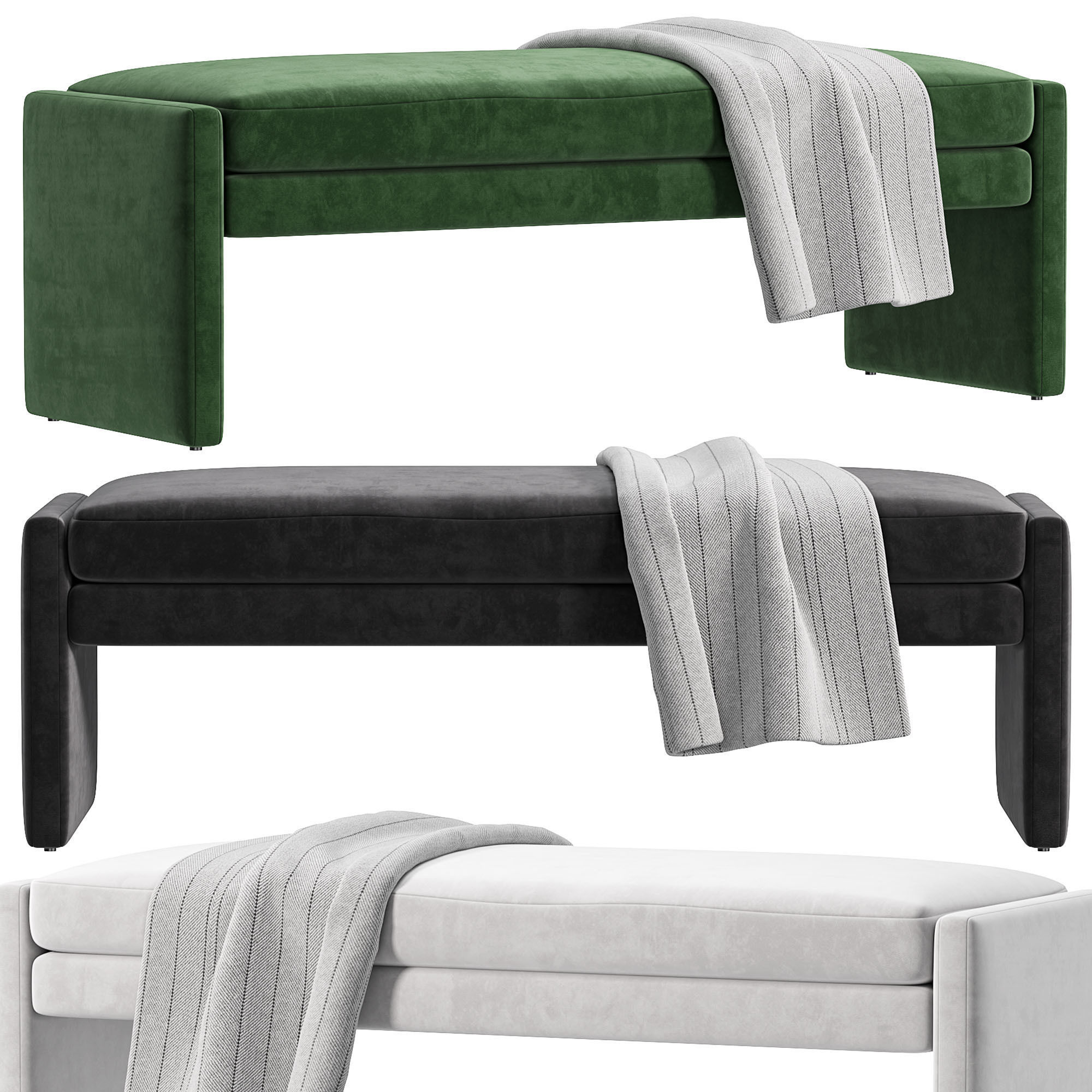 ANGLE Bench By TRNK 3D model_1