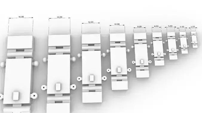 Bracelet lock 3d model