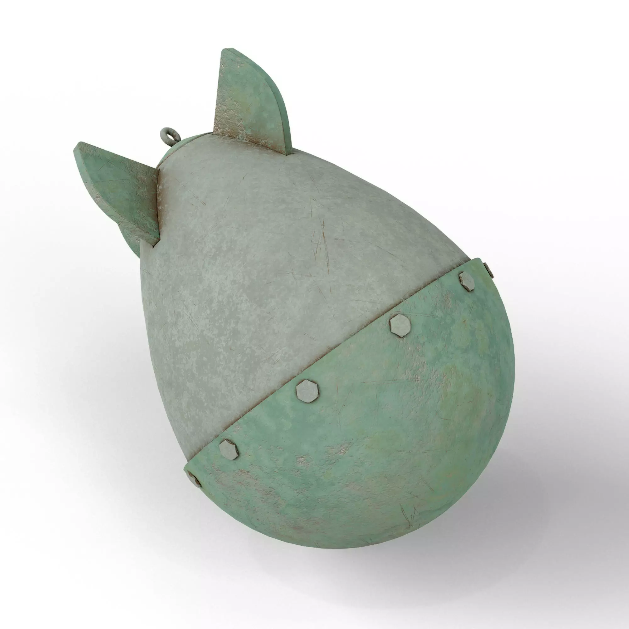 Nuclear Atom Bomb Low-poly 3D model_0