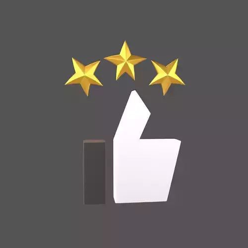 Rating Icon v4 006 Low-poly 3D model