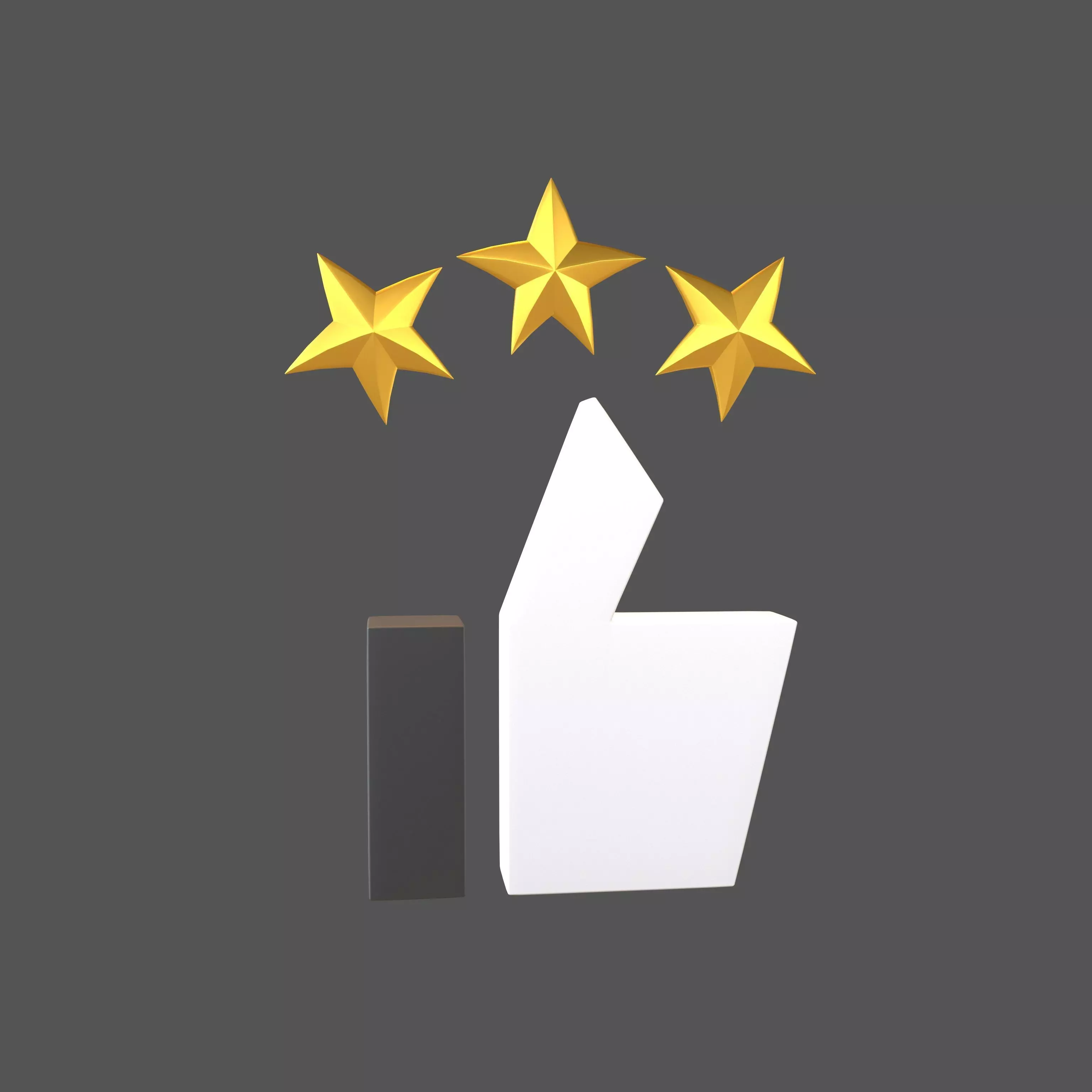 Rating Icon v4 006 Low-poly 3D model_0
