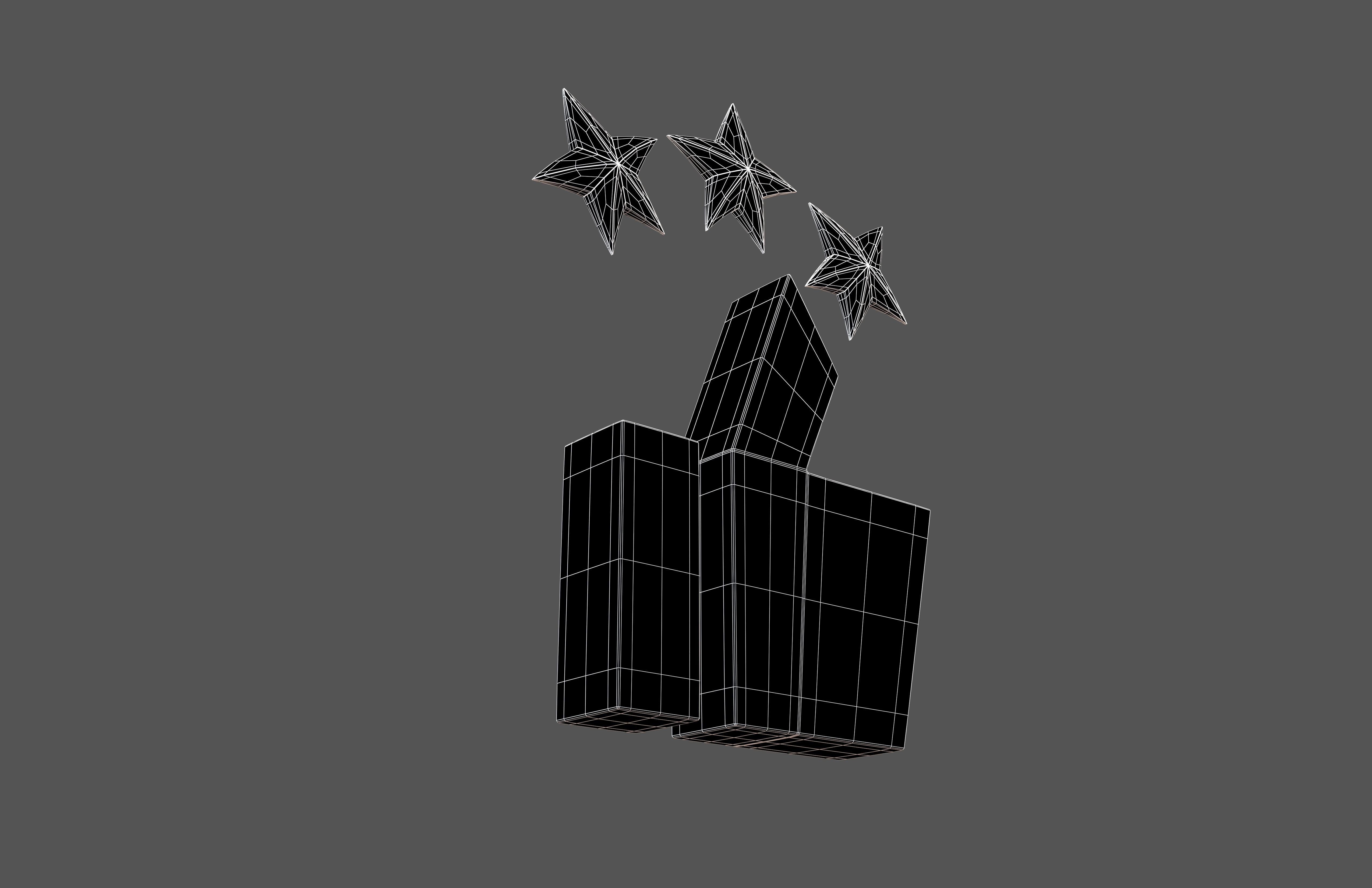 Rating Icon v4 007 Low-poly 3D model_7