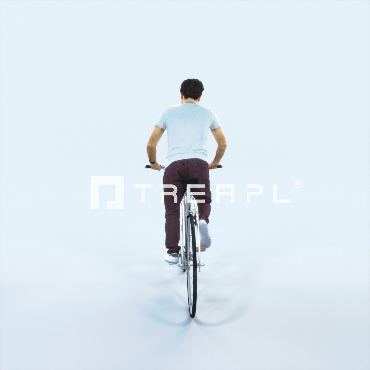 Flow 17G bicycle bike Casual Man Low-poly 3D model_3