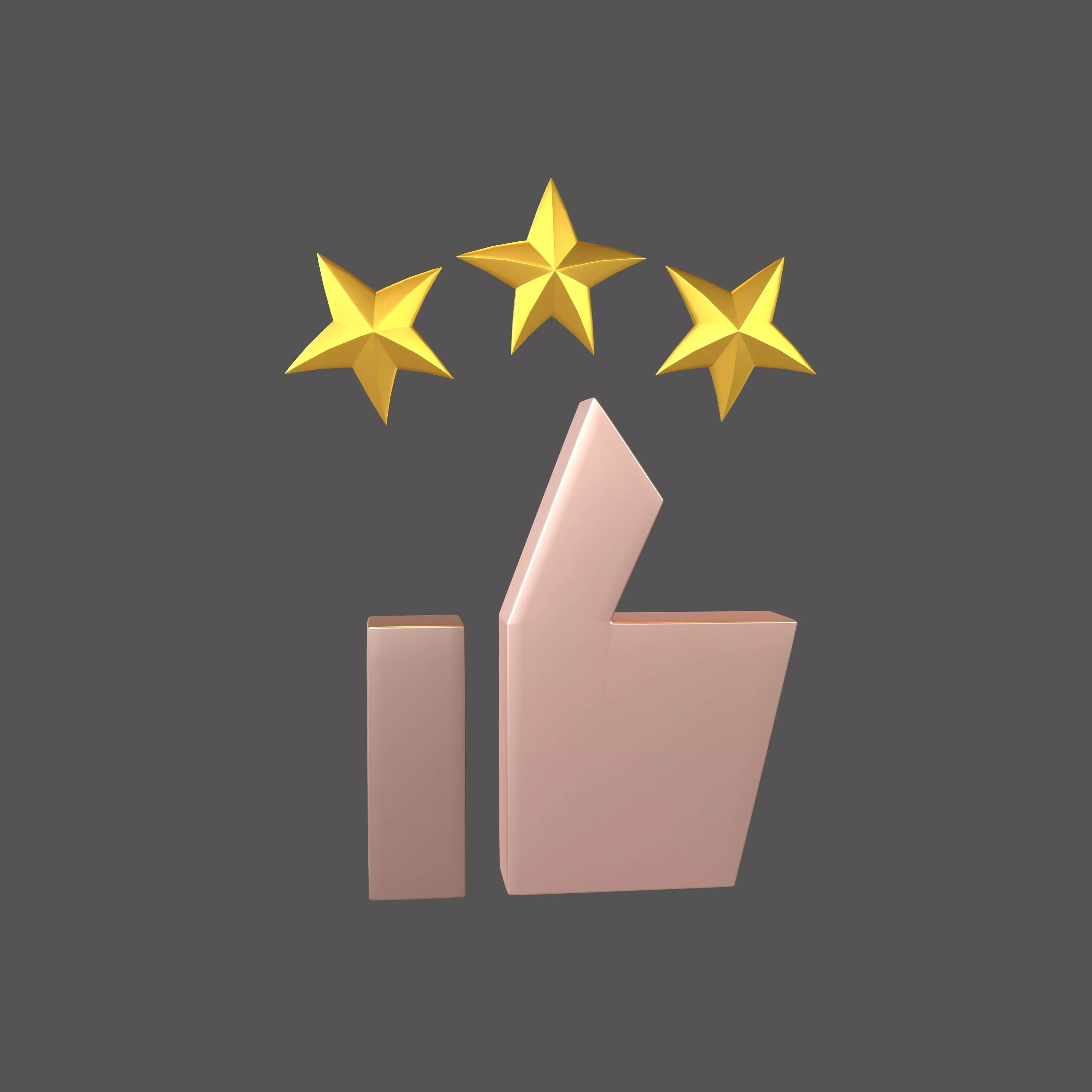 Rating Icon v4 011 Low-poly 3D model_0