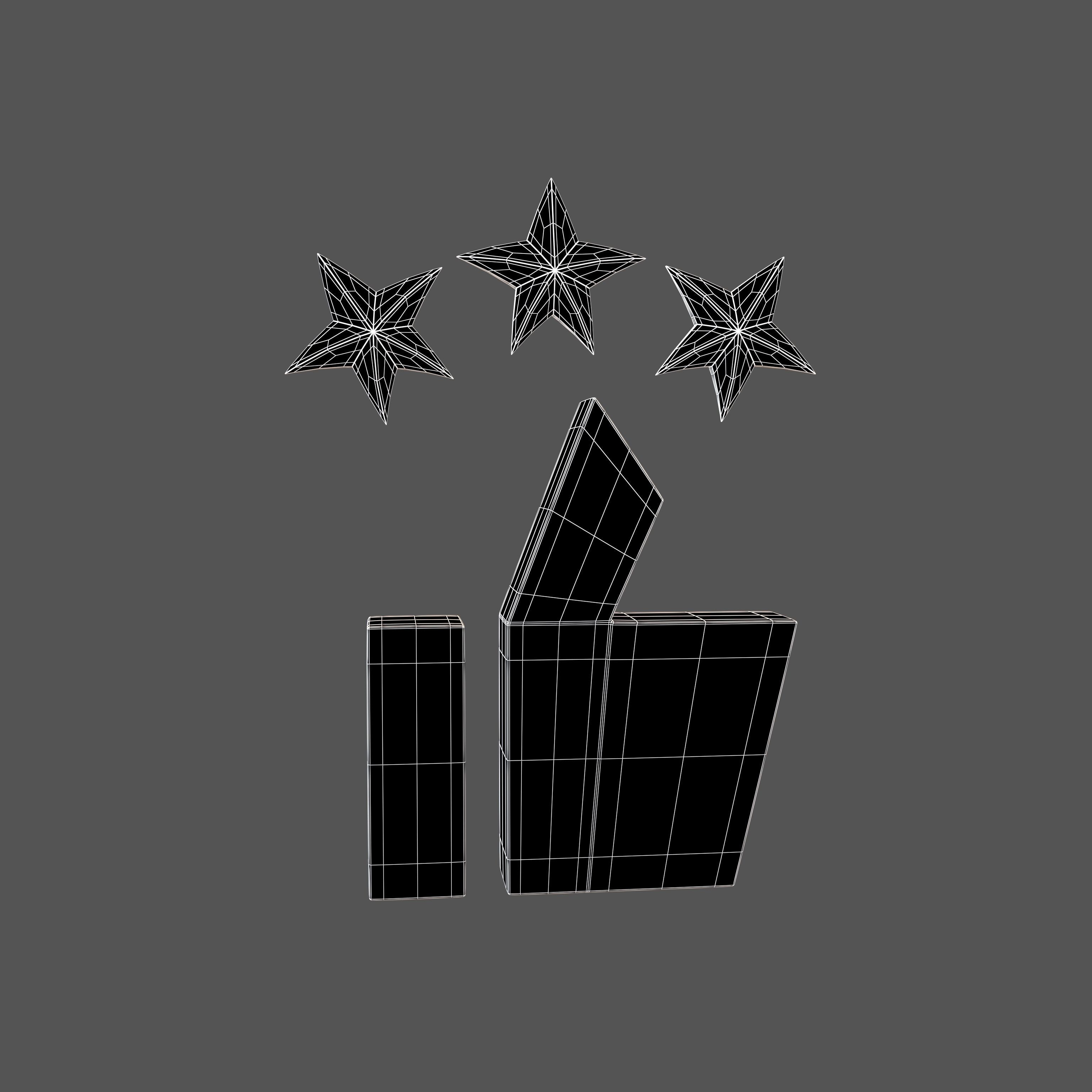Rating Icon v4 011 Low-poly 3D model_4