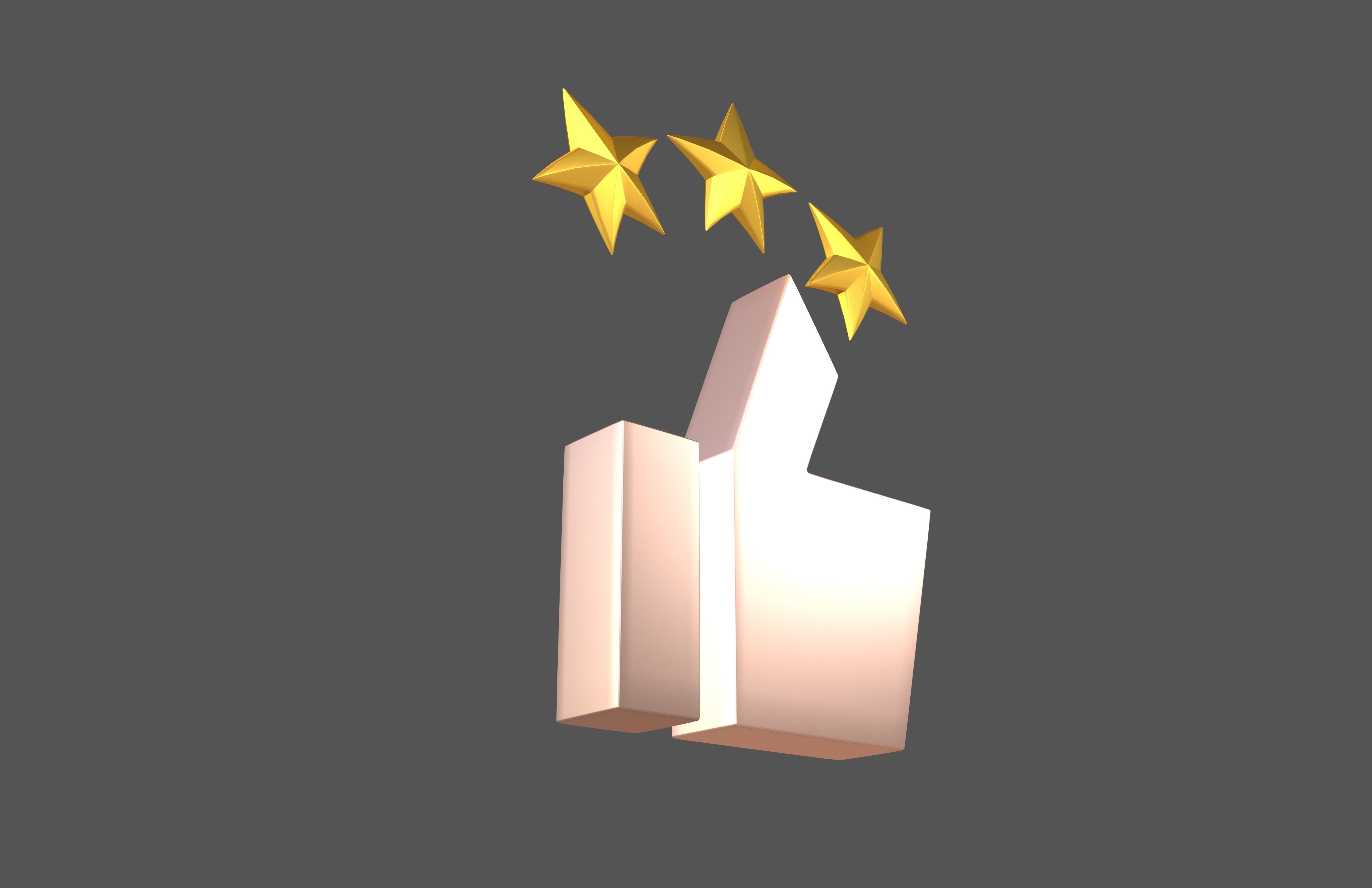 Rating Icon v4 011 Low-poly 3D model_2