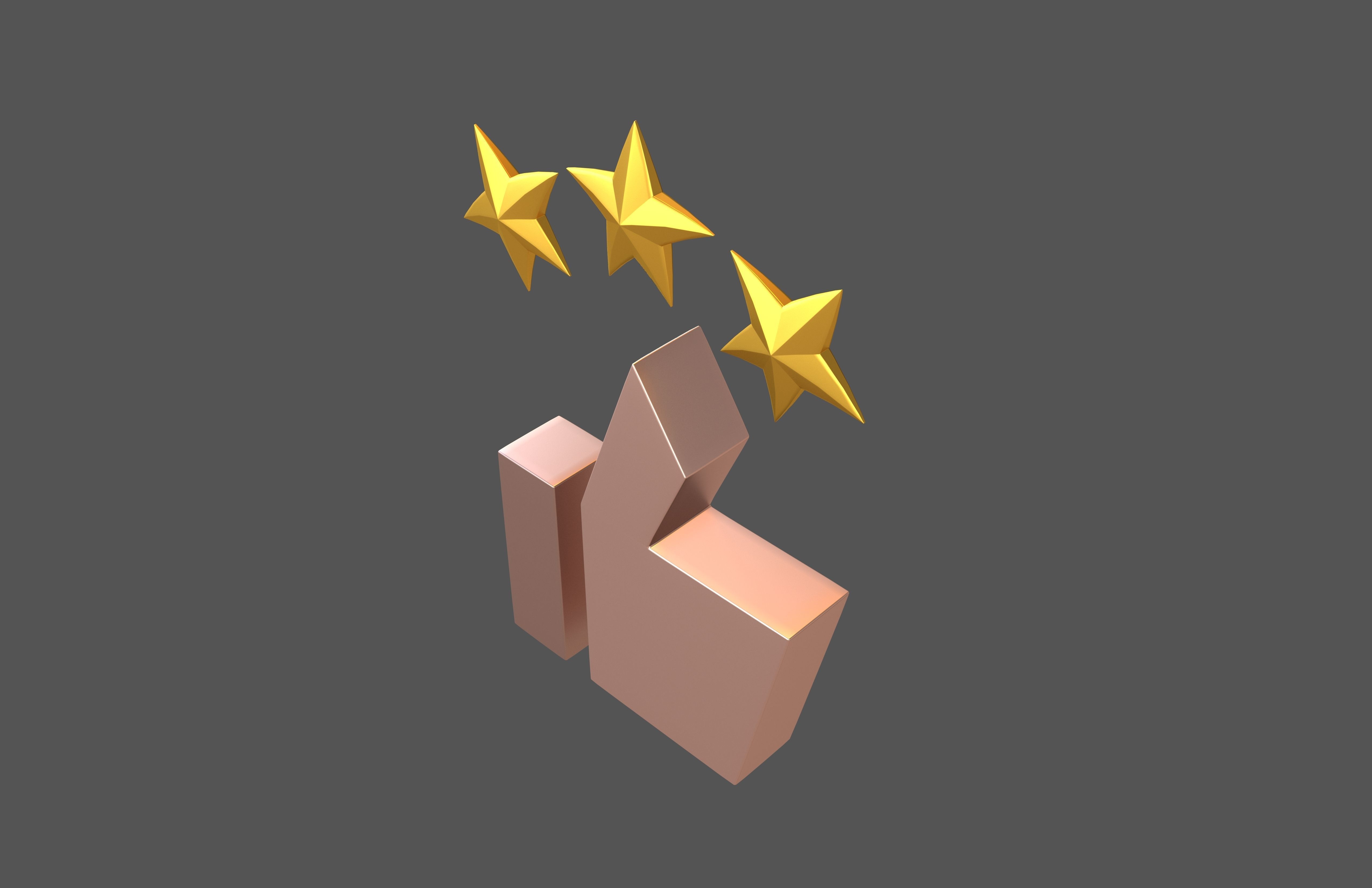Rating Icon v4 011 Low-poly 3D model_1