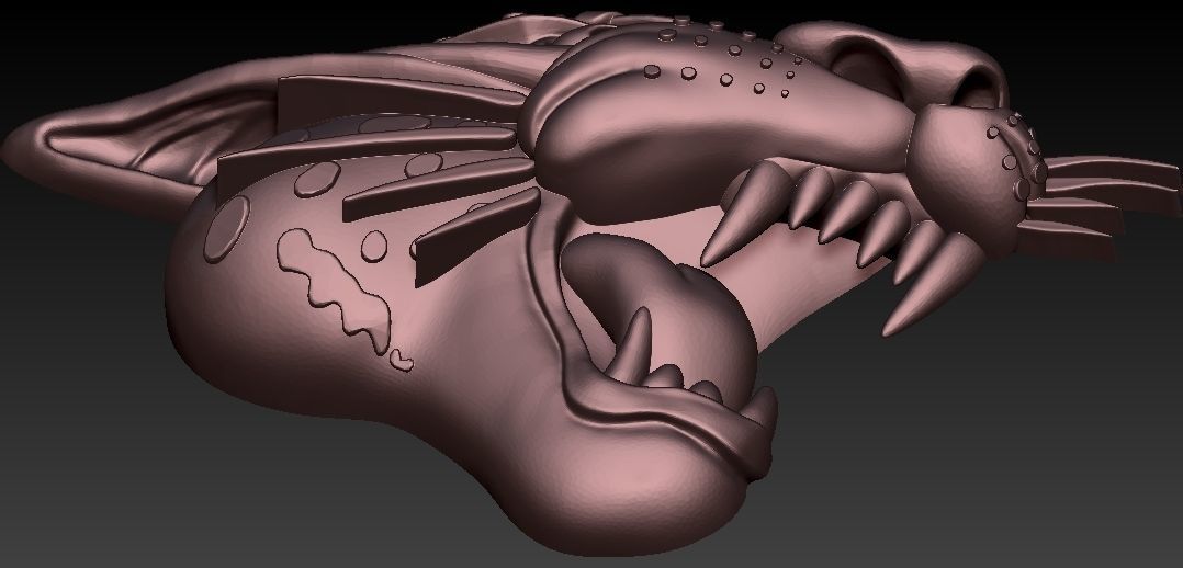 Jaguar Head Model 3D print model_3