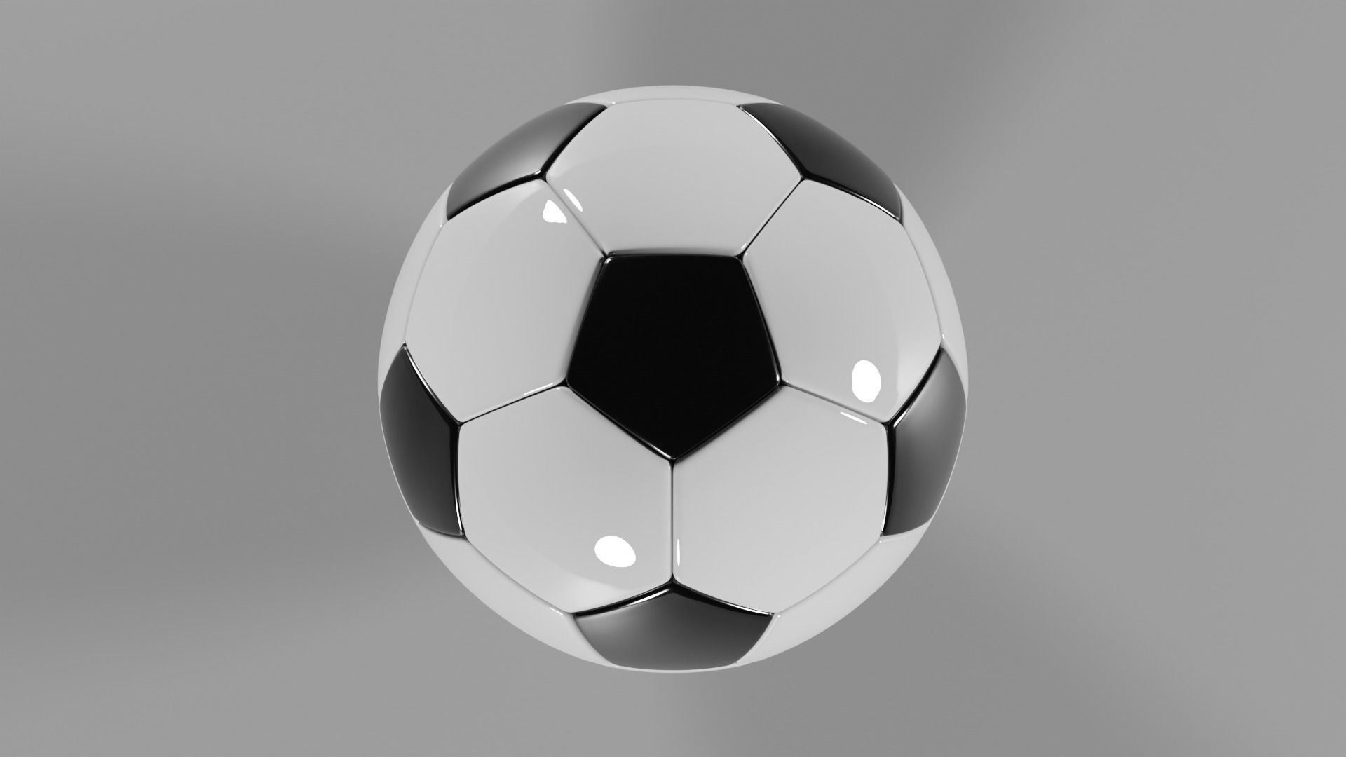 Football Low-poly 3D model Low-poly 3D model_3
