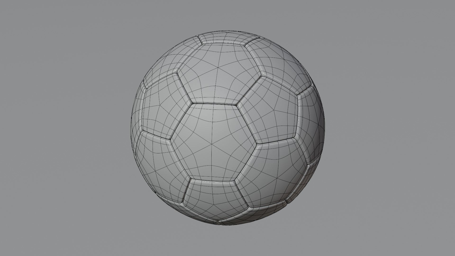 Football Low-poly 3D model Low-poly 3D model_4