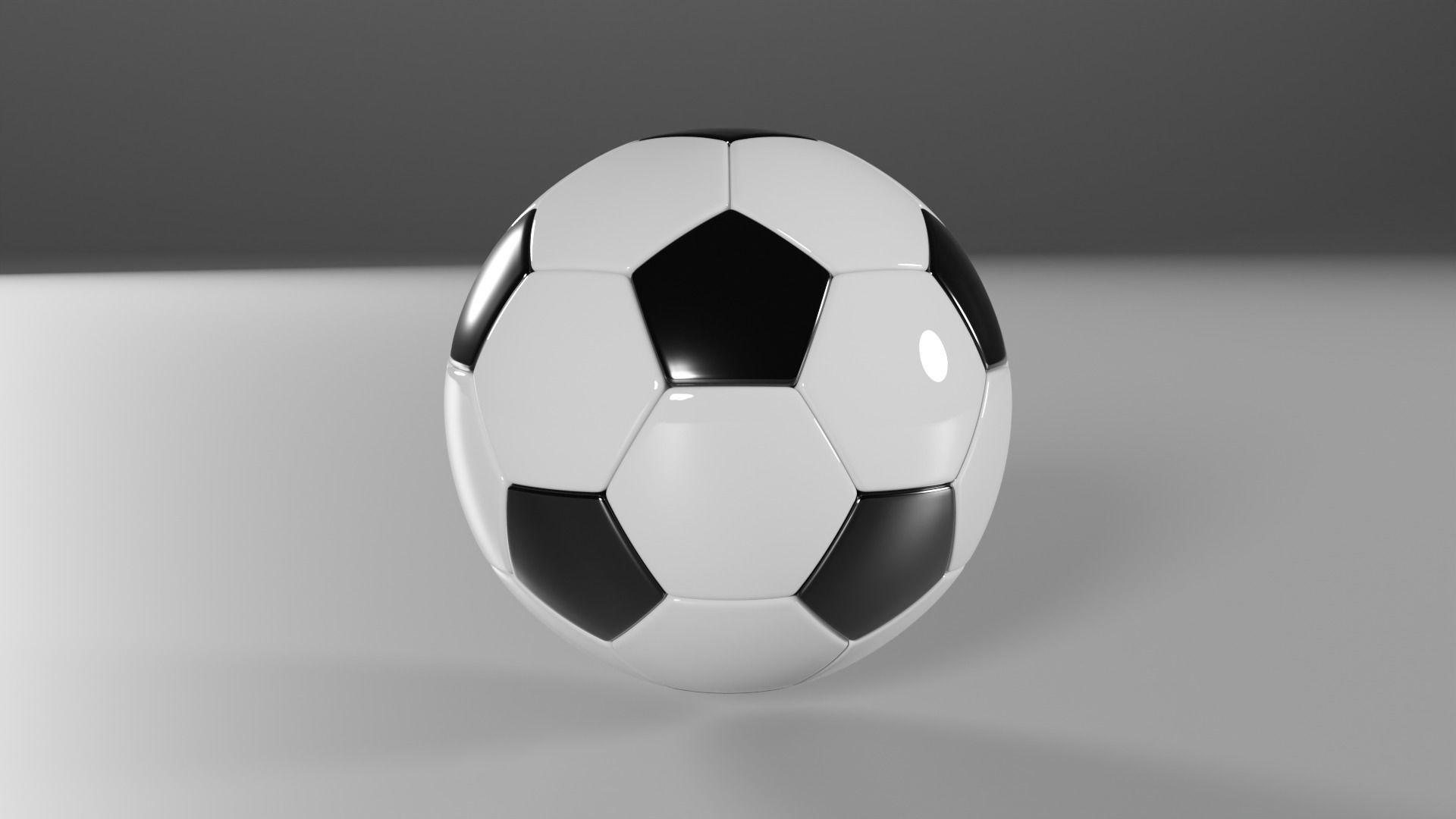 Football Low-poly 3D model Low-poly 3D model_2