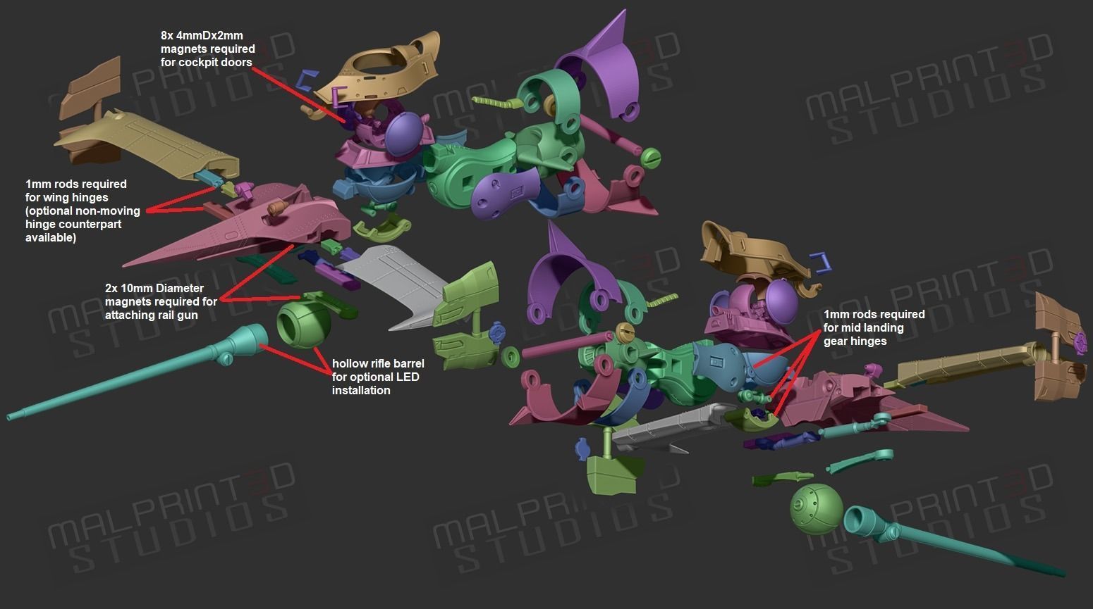 Cowboy Bebop Ships for 3D Printing 3D print model_2