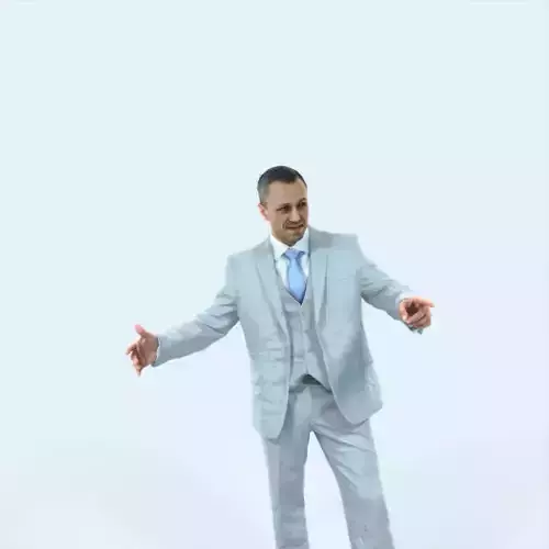 Fortitude 03D pointing Couple Pointing Elegant Man