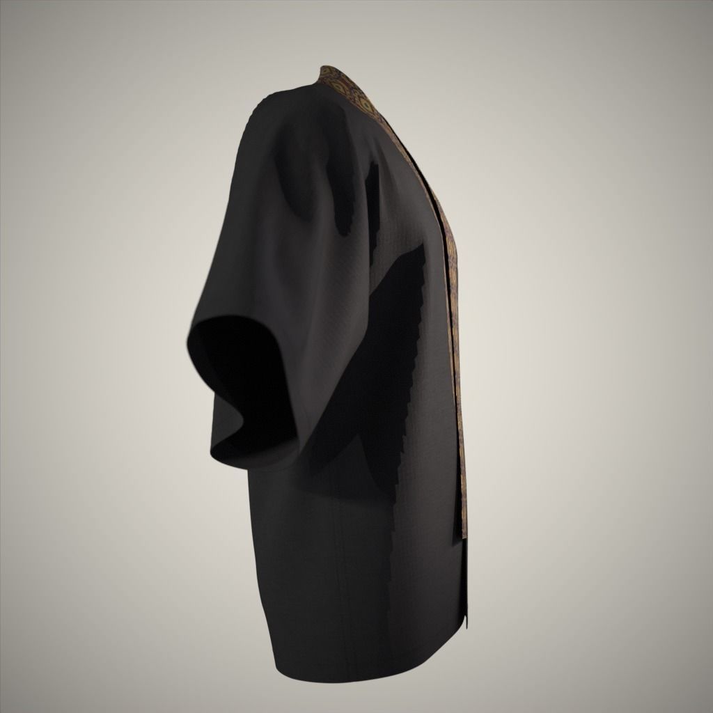 Modern Kimono 3D model_14