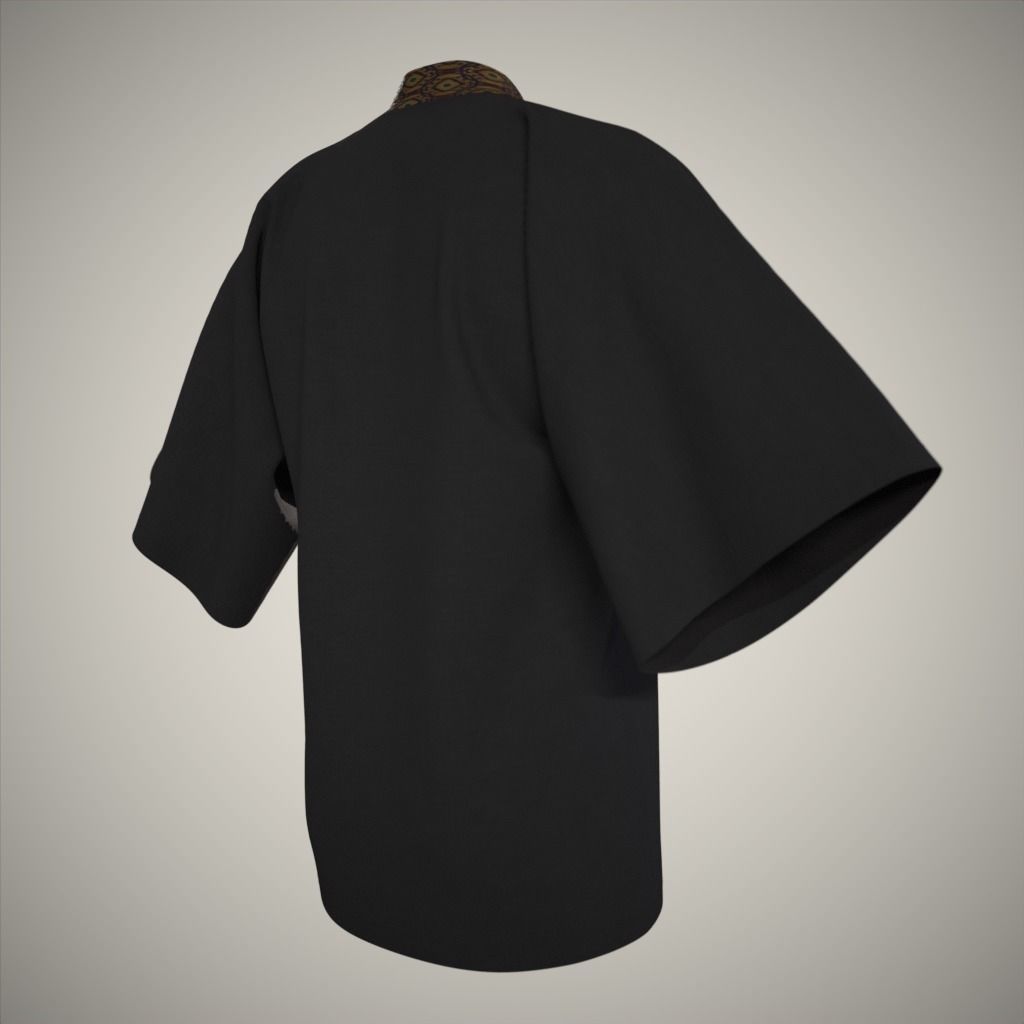 Modern Kimono 3D model_8
