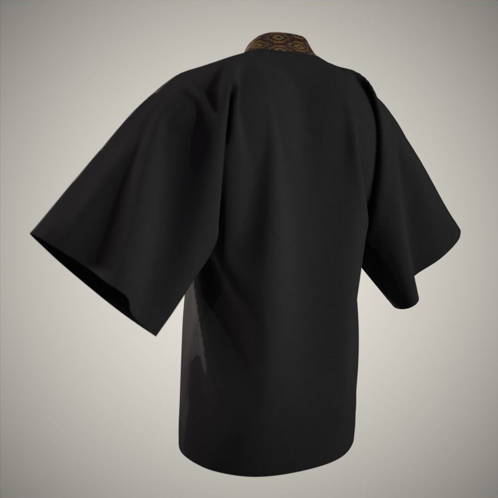 Modern Kimono 3D model_2