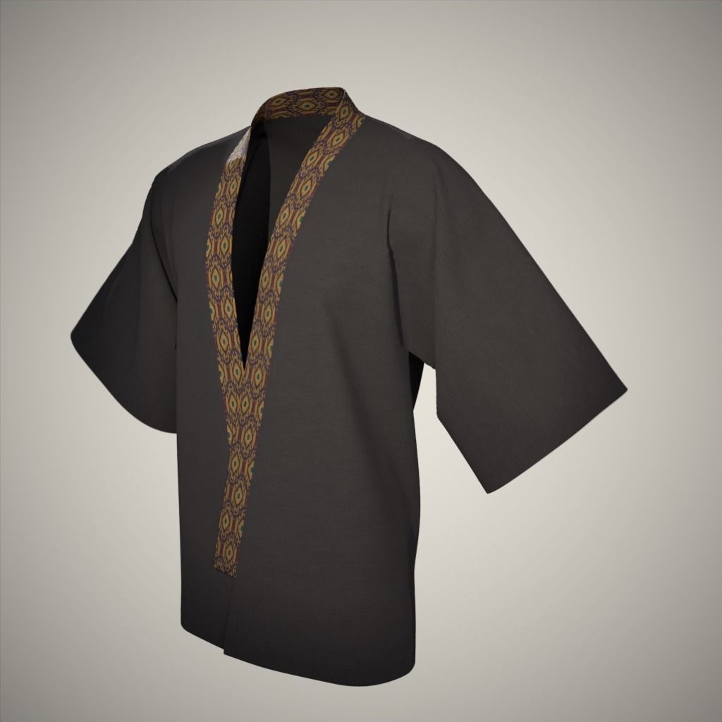 Modern Kimono 3D model_26