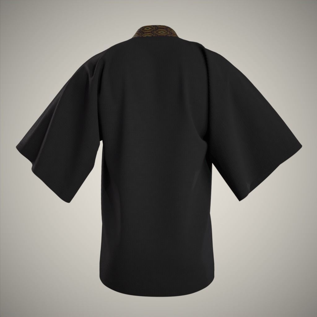 Modern Kimono 3D model_13