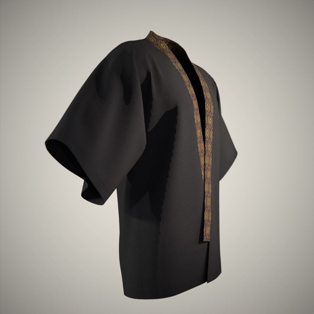 Modern Kimono 3D model_20