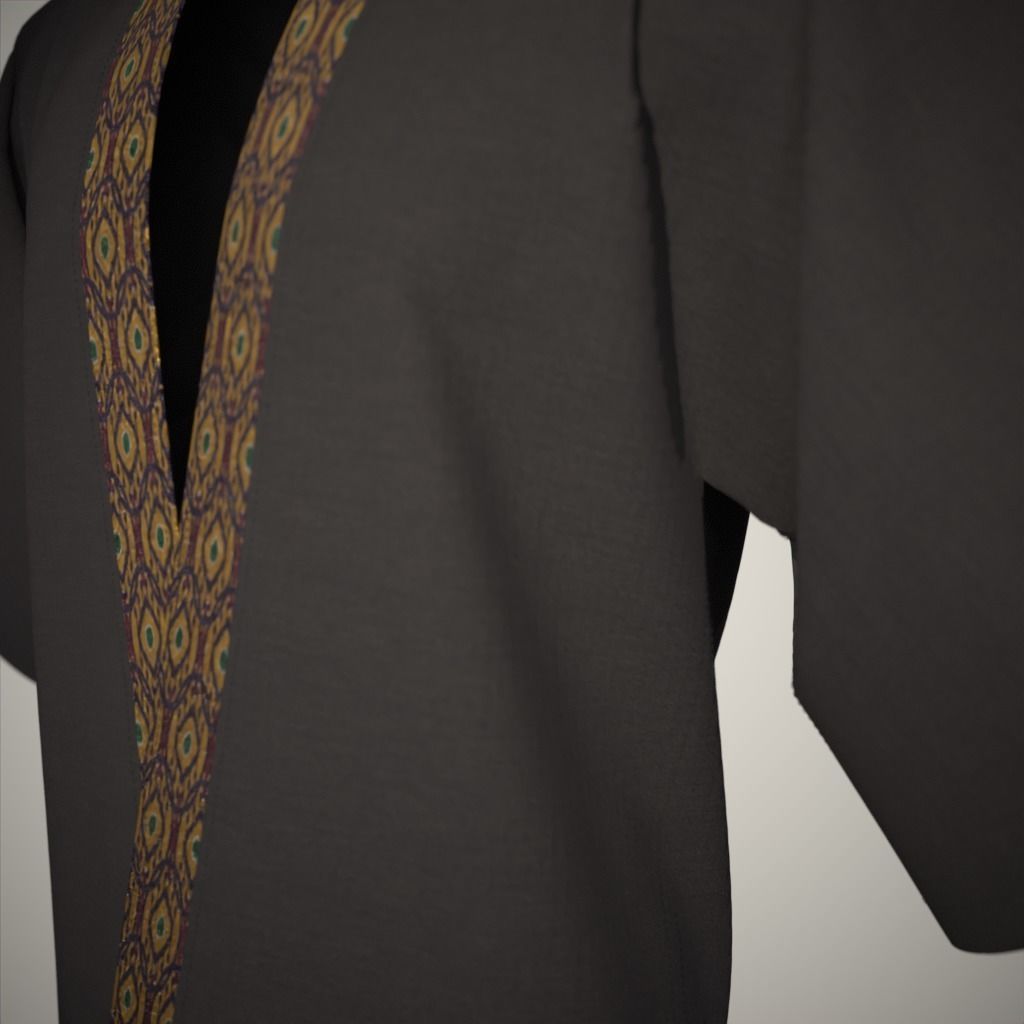 Modern Kimono 3D model_18