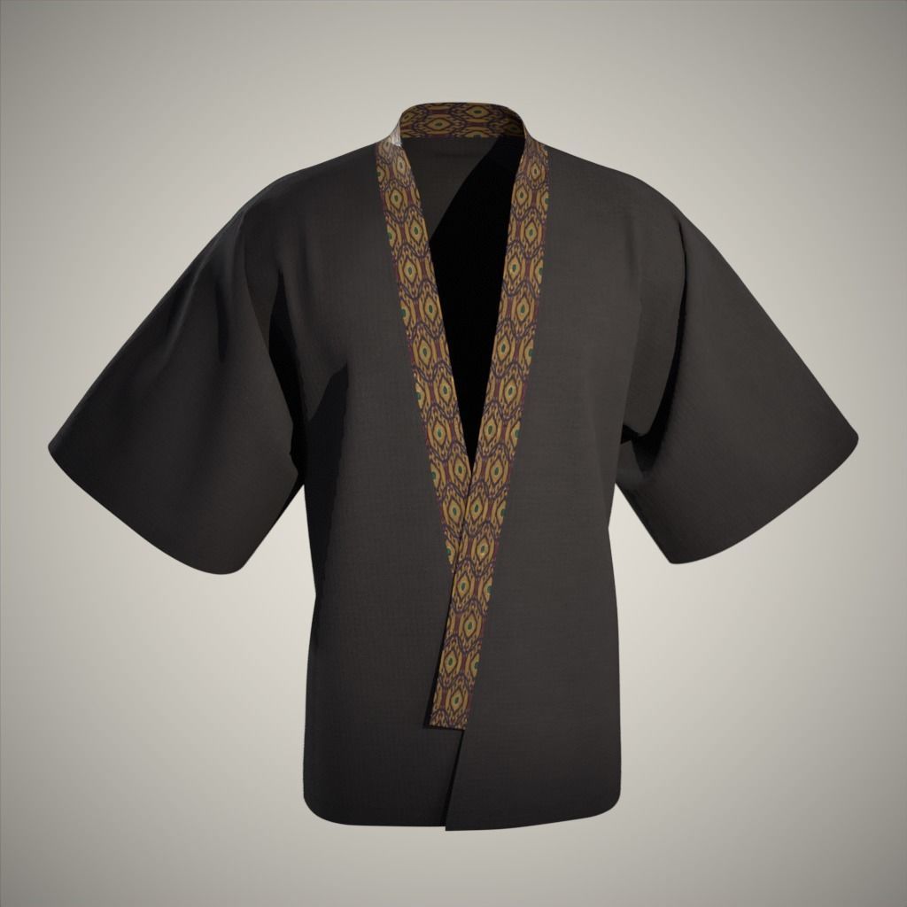 Modern Kimono 3D model_10