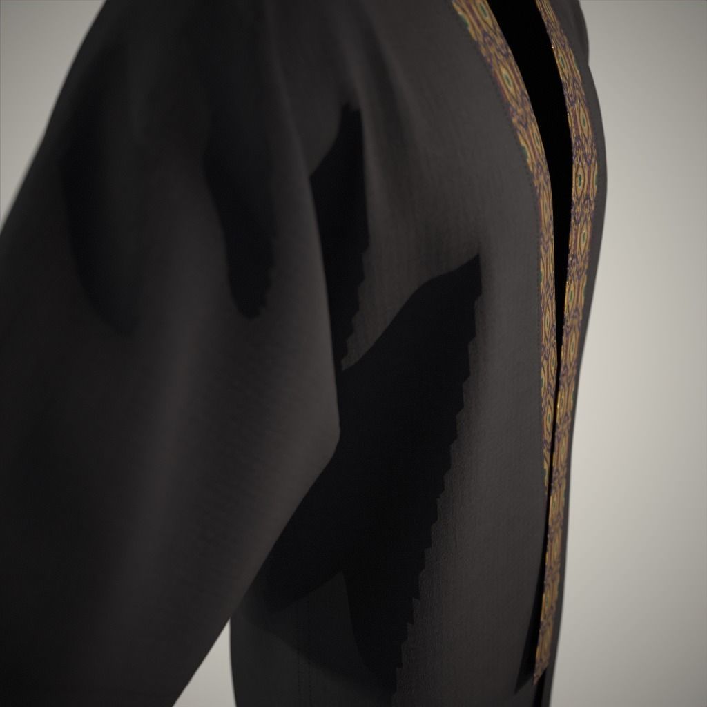 Modern Kimono 3D model_3