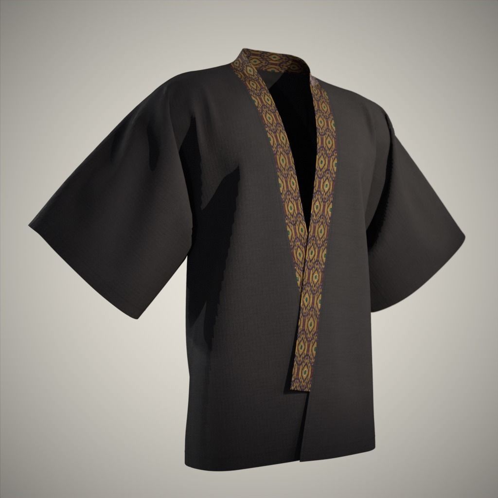 Modern Kimono 3D model_6