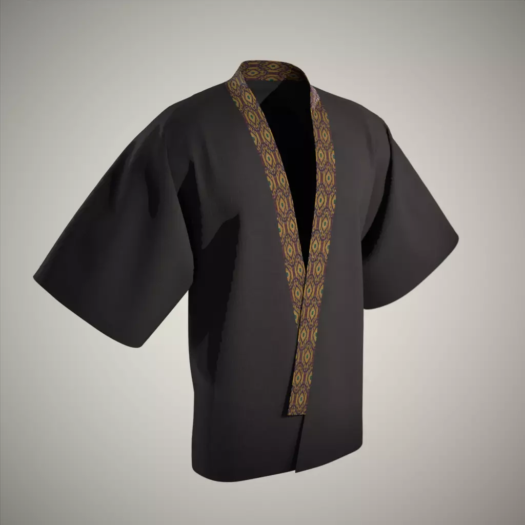 Modern Kimono 3D model_0